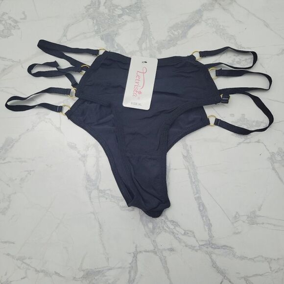 2/$20 Brand New Sexy Black 3 Stings  Underwear Panties Size: XL - Picture 3 of 6